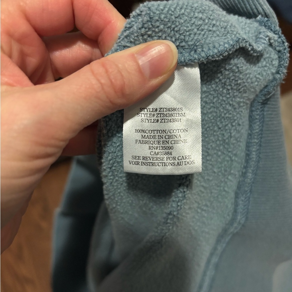 Z Supply slate blue Cropped Hoodie - Picture 6 of 6